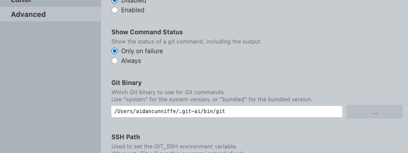 Sublime Merge Settings